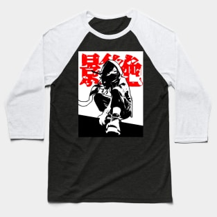 Cyberpunk Vaporwave Ninja Girl Baseball T-Shirt